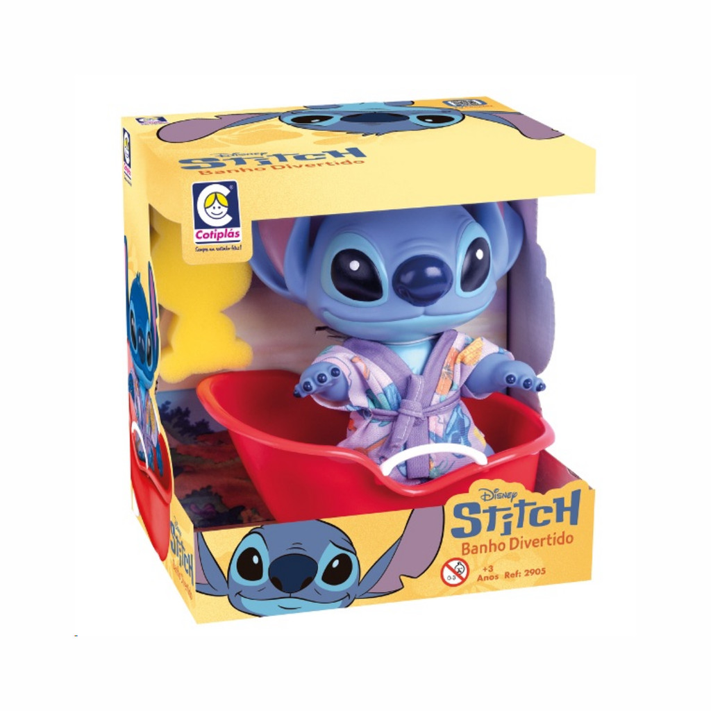 BONECO STITCH BANHO DIVERTIDO FILME