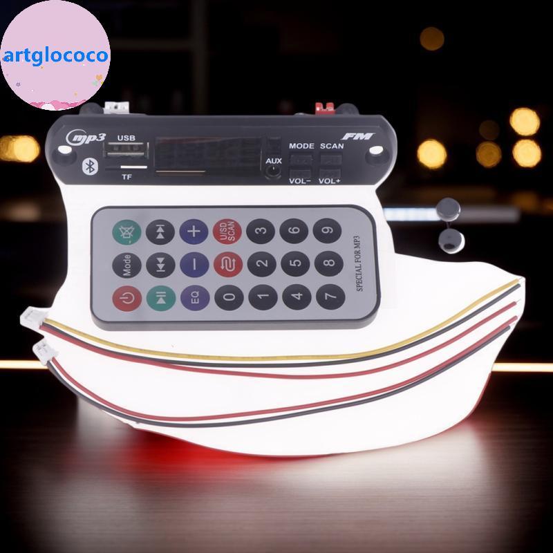 Artglococo 1 Conjunto 12V USB TF Rádio Sem Fio Música Carro MP3 Player Com Controle Remoto 5.0 Mini MP3 WMA Módulo De Áu