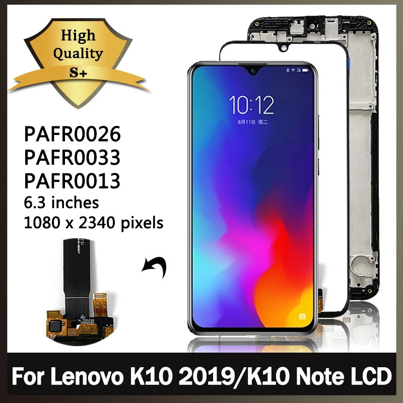 Testado Para Lenovo K10 Nota LCD K10 2019 XT2025-3 Display Painel De Toque Digitador Z6 Lite/Youth L38111