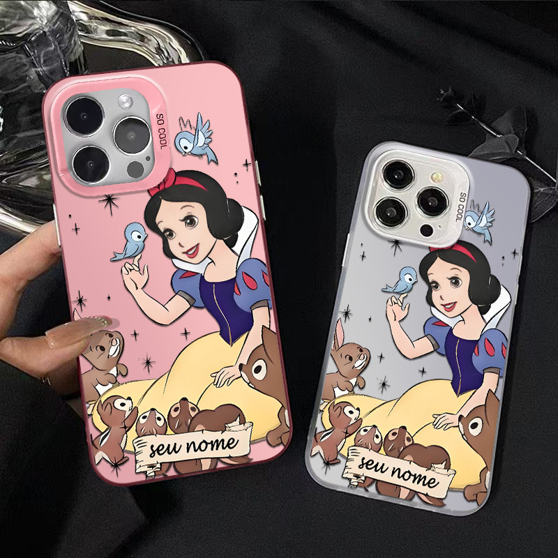 Capinha de celular personalizada Branca de Neve Disney para iPhone xr xs 17 16 15 14 13 12 11 pro max 14 plus Capa