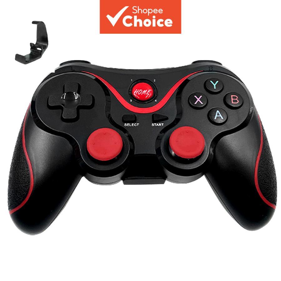 Joystick Ergonômico Gamepad Sem Fio X3 para Android/Smartphone/PC/Jogos em TV com Suporte para Celular