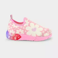 Tênis Infantil Bibi Space Rosa de Flores 1228175