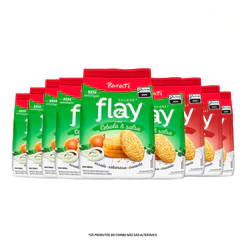 Combo Flay Gourmet Cebola e Salsa 40g 6 unidades + Flay Gourmet Churrasco 40g 3 unidades