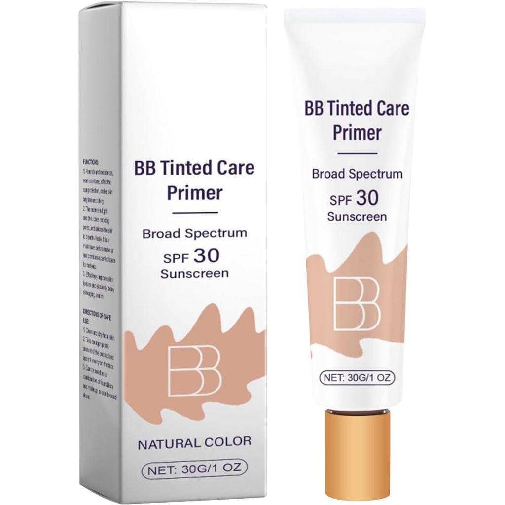 Creme BB Hidratante com Cor, Primer Hidratante com Cor, Corretivo Facial Hidratante, Base de Maquiagem para Uniformizar