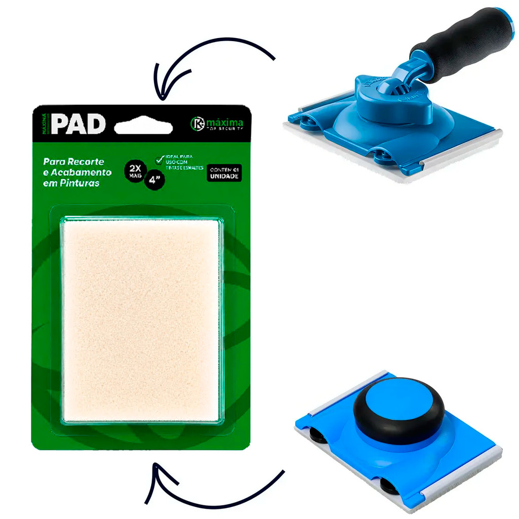 Refil Pad De Pintura Para Recorte Reposição 120mm Kit Com 2 Unidades MXM-R5 Máxima Universal