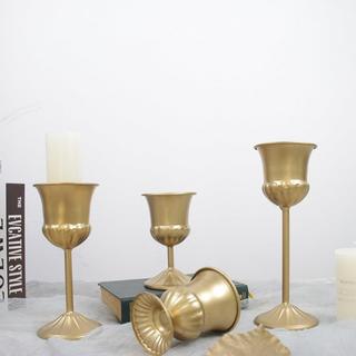 Vaso de flores retrô europeu, arte em ferro, pé alto, Floral, salão de beleza, flores secas, vaso de flores de Metal b &
