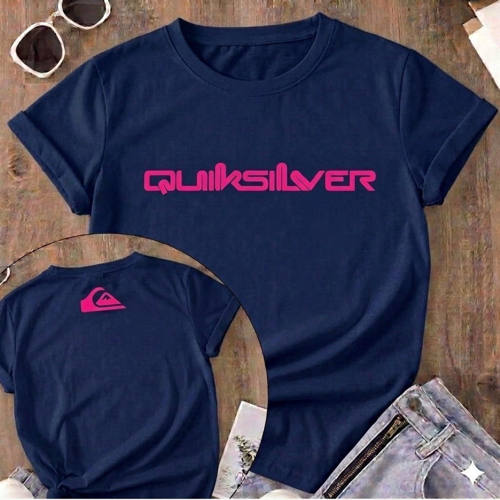 Blusinha Quik Feminina Confortável Camiseta Quiksilver Premium Estilosa Camisa Moda Feminina para Sair