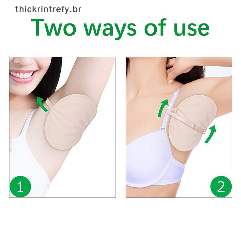 thi Axilas Almofadas De Suor Lavável Axila Absorvente Guardas Vestido Transpiração Escudo Ombro Desodorante Almofada BR