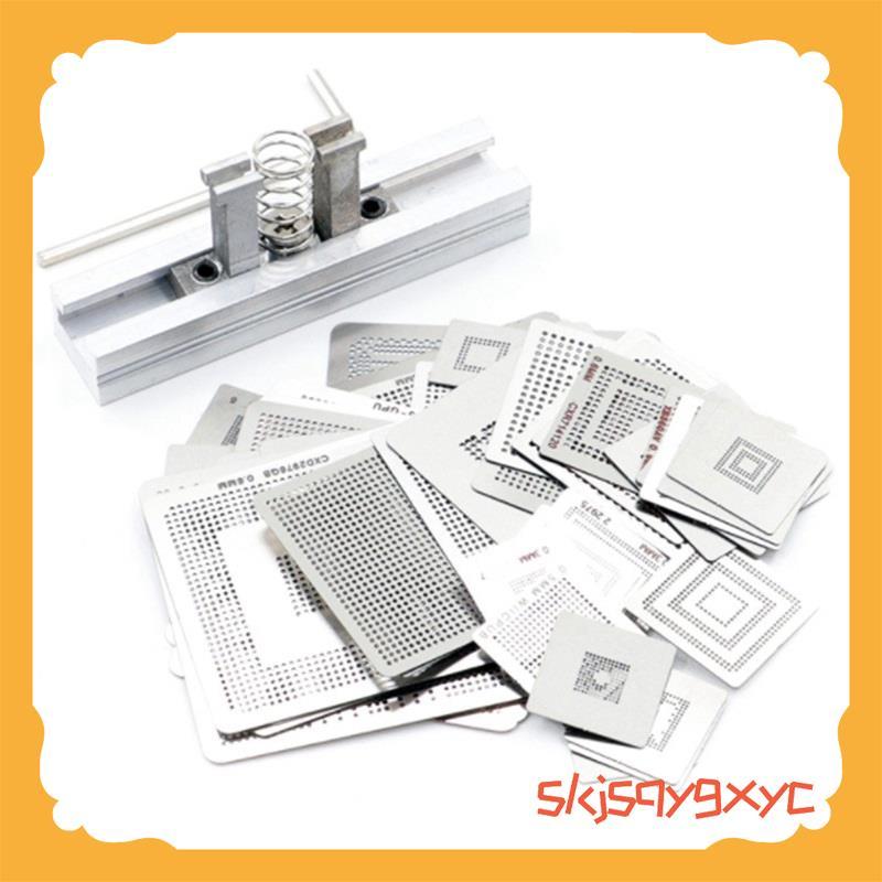 47 Pçs/Set Consoles De Jogo Aquecimento Direta Estêncil BGA + Jig Reball Kit Para XBOX 360CPU PS3-CPU WII GPU CXD2949CGB