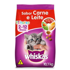 Ração Whiskas Carne e Leite Gatos Filhotes 900 g