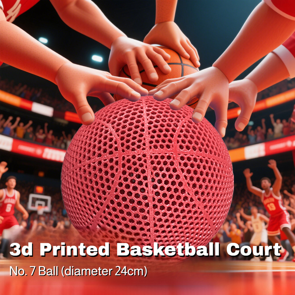 [Durabilidade Superior] Bola Basquete 3D Impressa/Esporte/Rebote/Resistente