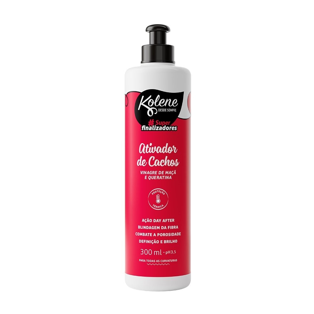 Ativador de Cachos Kolene Superfinalizadores - Vinagre de Maçã e Queratina 300ml em Oferta na Shopee