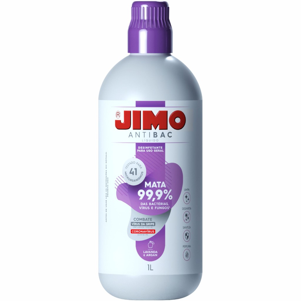 AntiBac Líquido Lavanda e Argan 1L - JIMO