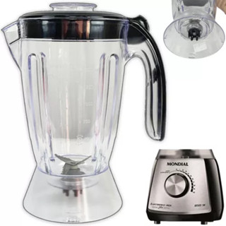 Copo de Liquidificador Compatível Para Mondial Eletronic Inox Filter Premium L-66 700w 850w 900w em Oferta na Shopee