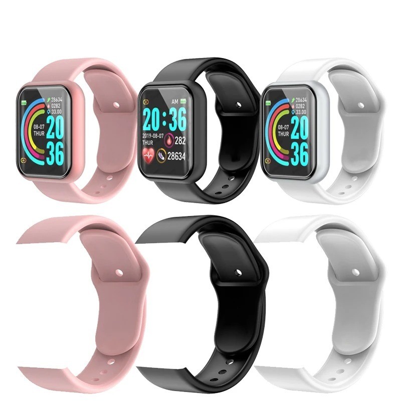 Pulseira de Silicone Para Smartwatch Sport D20 D13 116plus Y68 Cores Variáveis
