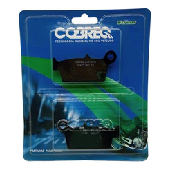 PASTILHA FREIO TRASEIRO COBREQ ( N-943 ) PARA HONDA NX4 FALCON / XRE300 ( SEM ABS )