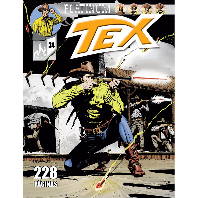 Livro - Tex Platinum Nº 34 - Mythos Editora ISBN 9786559511211