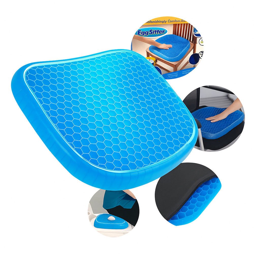 Almofada Com Capa Silicone Gel Para Assento Banco de Carro Escritório Ortopédico Casa em Oferta na Shopee