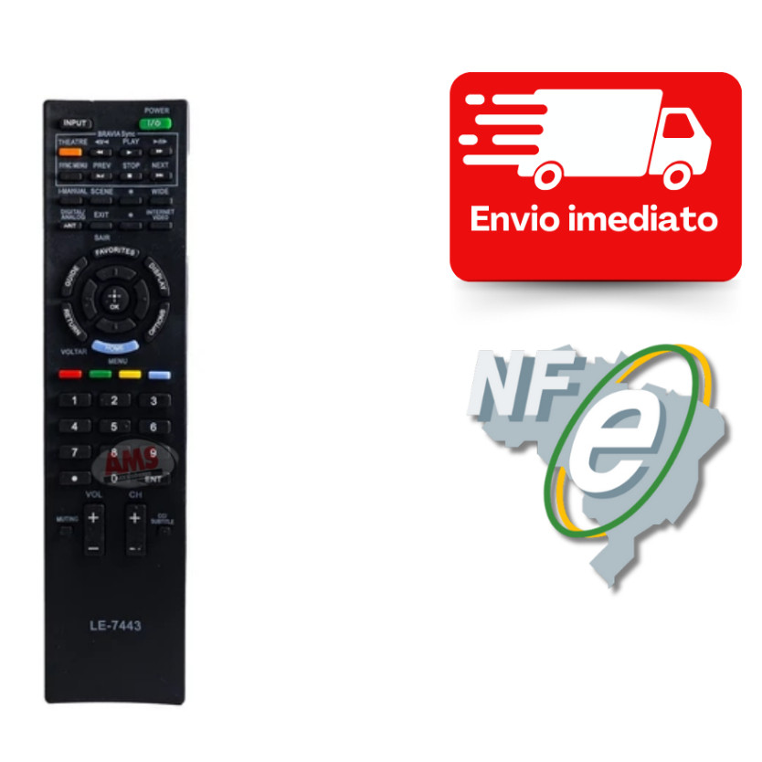 Controle Remoto Tv Lcd / Led Sony Bravia Rm-yd047 Kdl40ex505