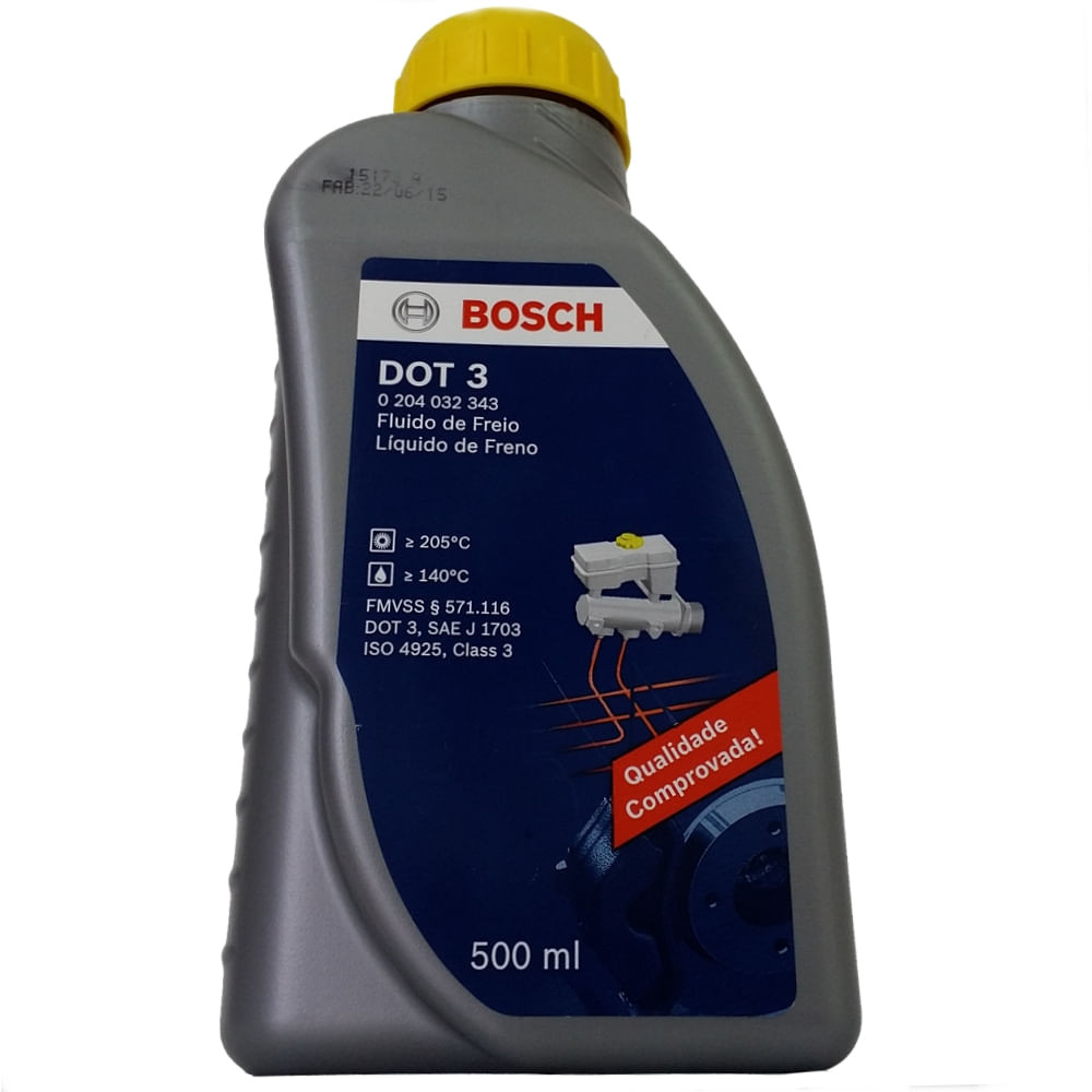 Óleo de Freio Dot 3 Bosch 500ml