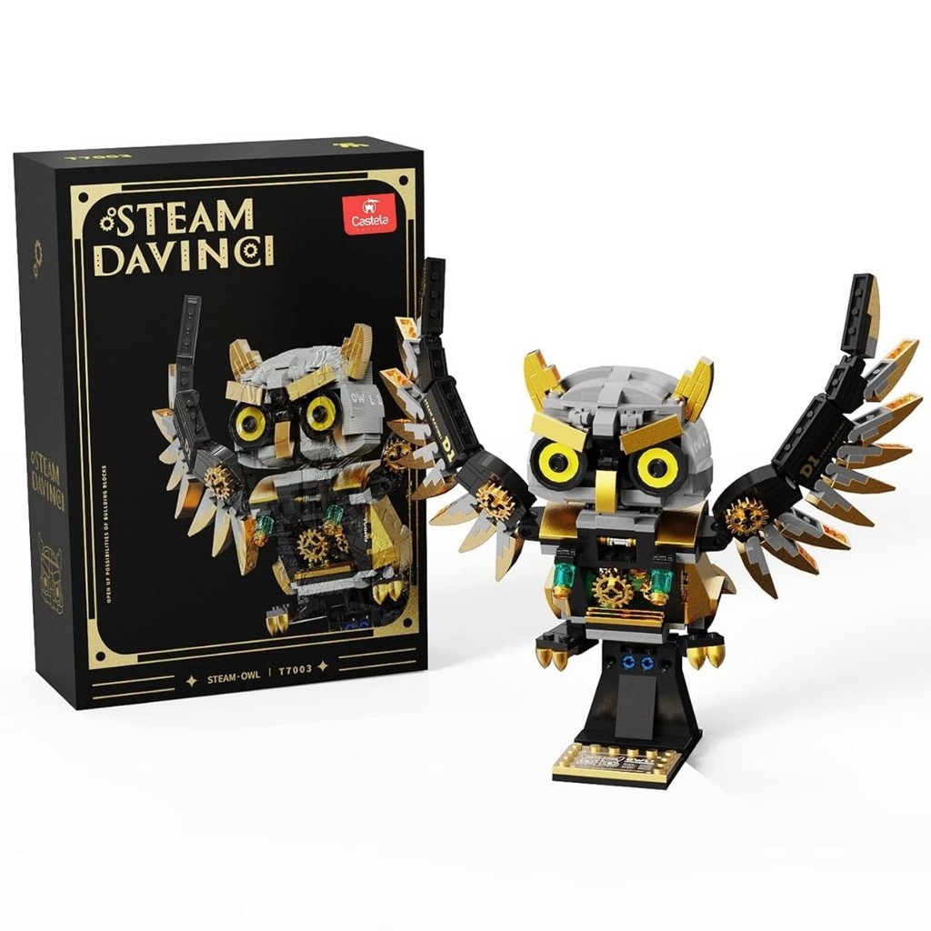 Blocos De Montar Coruja A Vapor Steampunk 494 Peças Castela em Oferta na Shopee