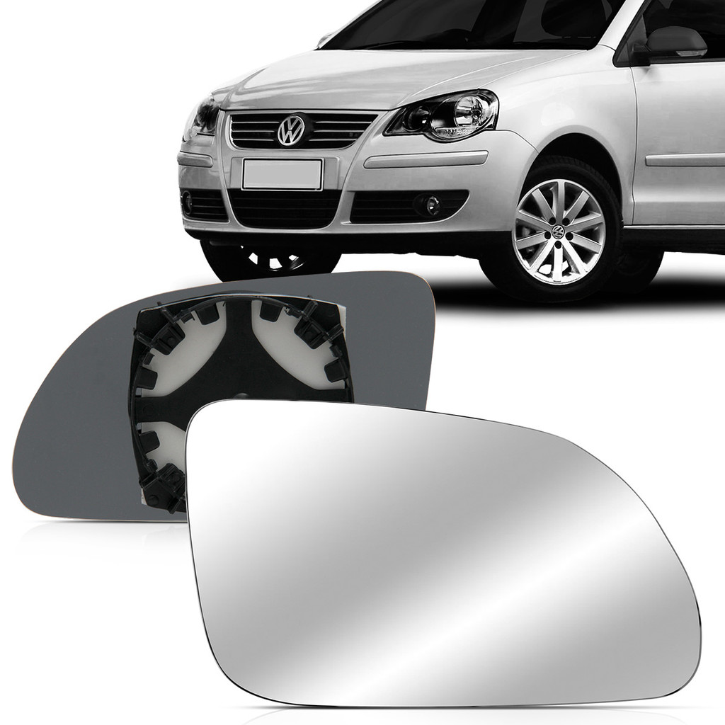 Par Lente Espelho Retrovisor Polo 2007 2008 2009 2010 2011