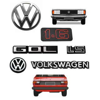 Kit Emblemas Gol Ls 1.6 Volkswagen - 1983 À 1986 em Oferta na Shopee