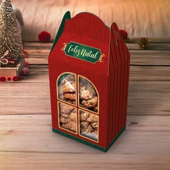 30 MALETA DE NATAL C/ VISOR 10X7X18 - 5724 (NATAL 2025 IDEIA) (CHOCO)