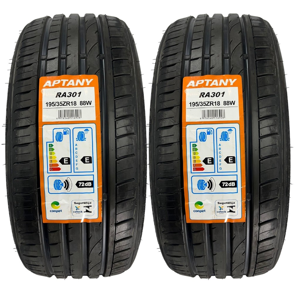 Kit 2 Pneus Aptany 195/35R18 RA301 88W Aro 18 Civic Gol Polo Audi BMW Carro Passeio Esportivo Tuning em Oferta na Shopee