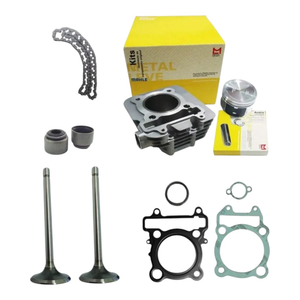 Kit Motor cilindro Fazer Lander 250 Valvulas Retentor Junta Corrente