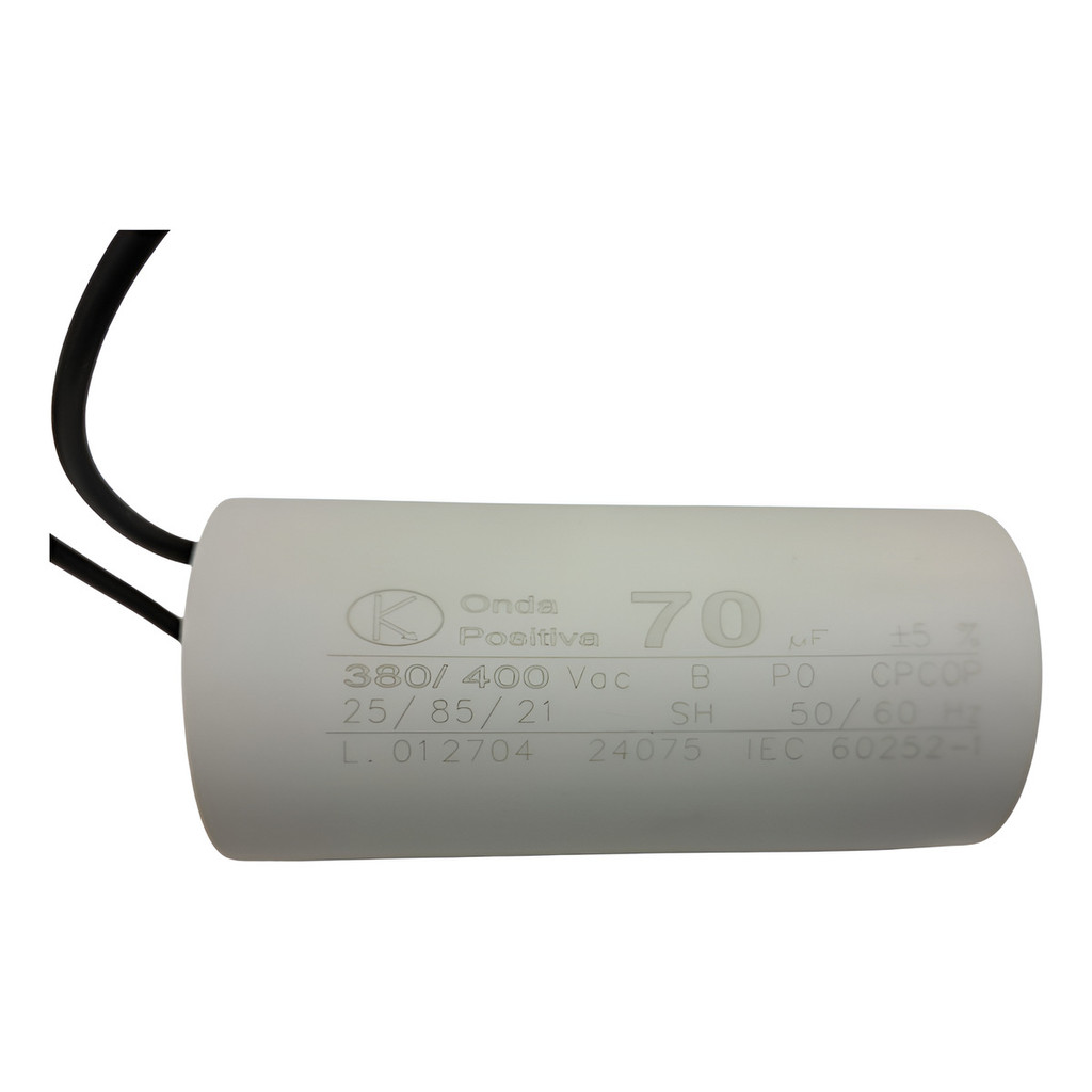 Capacitor De Partida 70uf 380/400v 45x95mm (2fios)