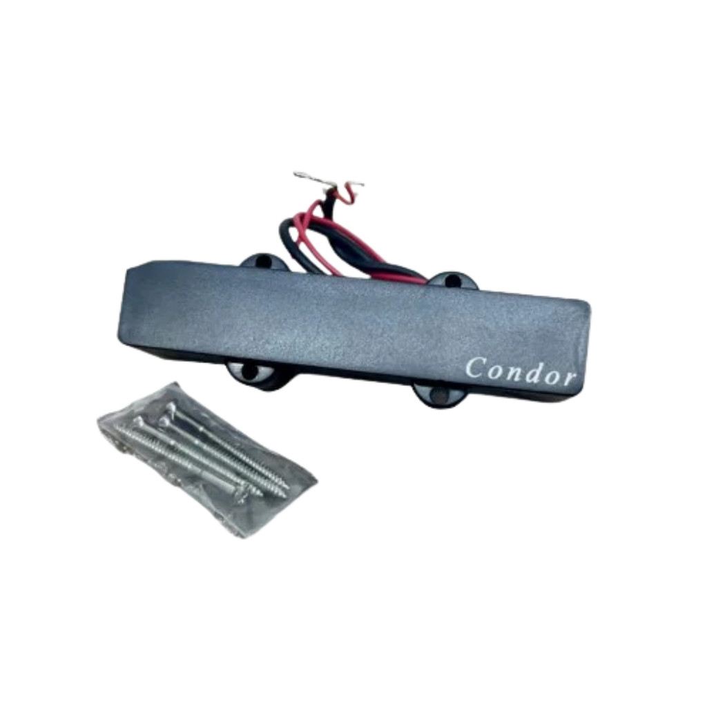 Captador Ceramico Ativo para Contra-Baixo Jazz de 4 Cordas Condor - Modelo JDC4N-BK