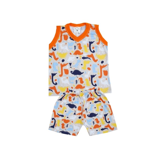 Pijama Regata Mafessoni Menino Infantil Estampado Algodão Cores Sortidas 4/8