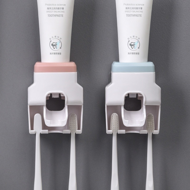 Dispenser Aplicador Creme Dental Pasta Dente Suporte Escovas em Oferta na Shopee