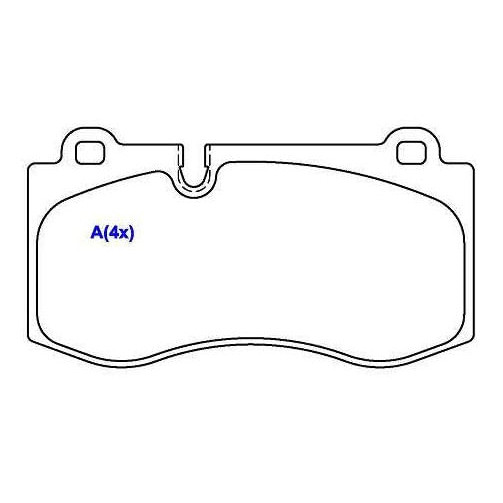 Pastilha De Freio Dianteira Classe E E420cd E500 Classe S S320 S350 2005 Em Diante Speed Brake SNA-720 Sistema Brembo