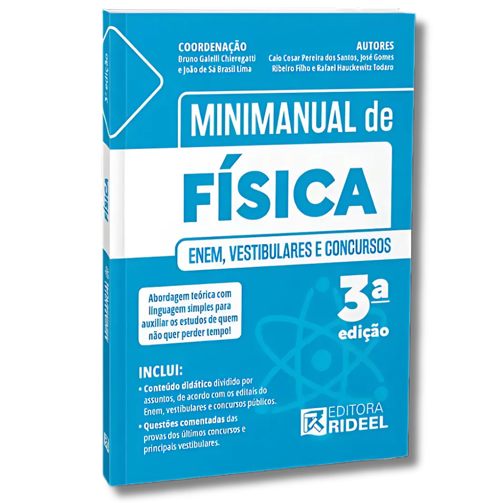 Minimanual de Física - Enem - Vestibulares e Concursos - Questões Comentadas em Oferta na Shopee