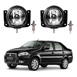 Par Farol Milha Lampada Fiat Siena 1.4 1.8 2007 A 2010