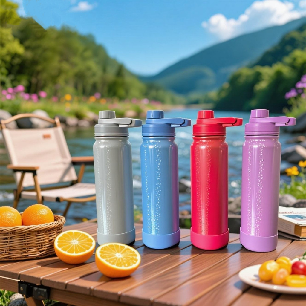 Garrafa Térmica Inox 800 ml Mantém Quente e Frio Tampa Antivazamento, Ideal para Viagem e Escritório em Oferta na Shopee