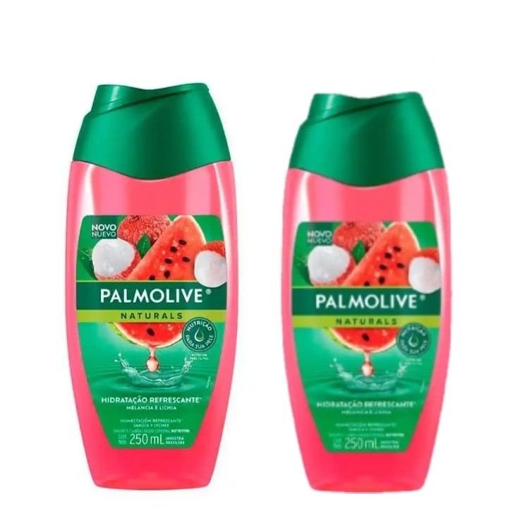 Kit c/2 Sabonete Liquido Palmolive 250ml Naturals Melancia e Lichia Hidratação Refrescante em Oferta na Shopee