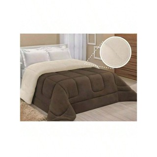 Coberdrom Edredom Sherpa Com Mantinha Cobertor Quarto Casal Queen Grosso Cores 2,40cm x 2,20cm em Oferta na Shopee