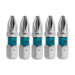 BITS PHILLIPS PH2, ACO CROMO MOLIBDENIO, 25MM, 5PCS // GROSS
