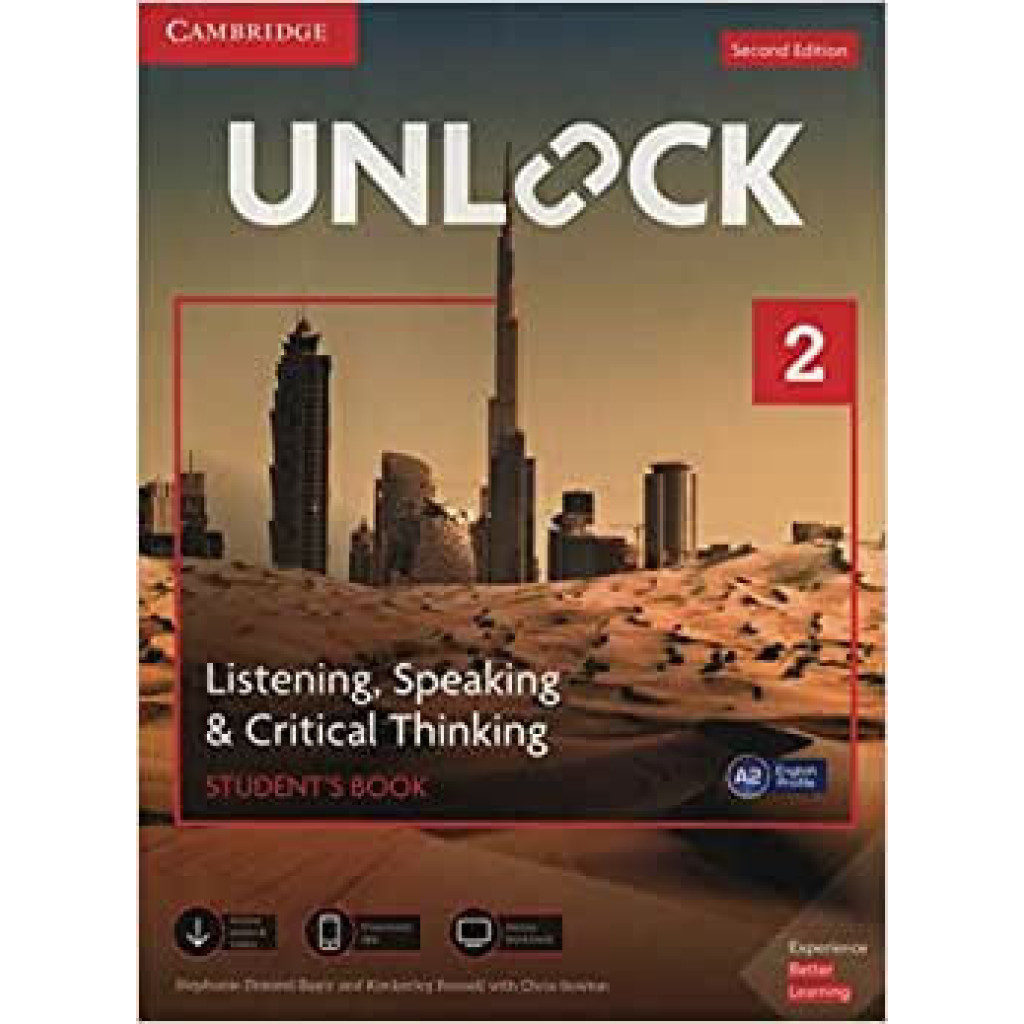Unlock 2 listen, speaking, crit think sb, mob app onl wb 2ed