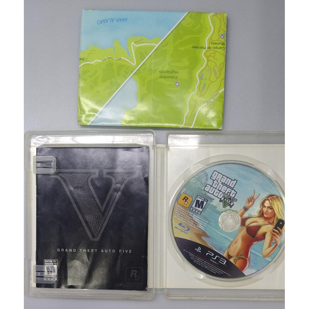 Jogo Gta 5  Midia Fisica Ps3 Original Completa z