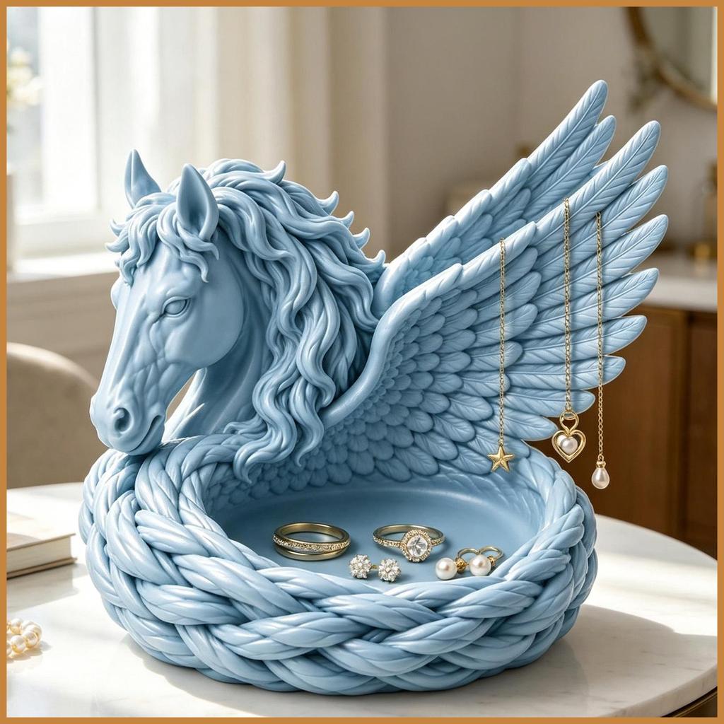 Tigela De Chave Em Forma De Cavalo Bandeja Decorativa Catchall Para Chaves Carteira Moeda Jóias Anéis Mesa De Entrada cs