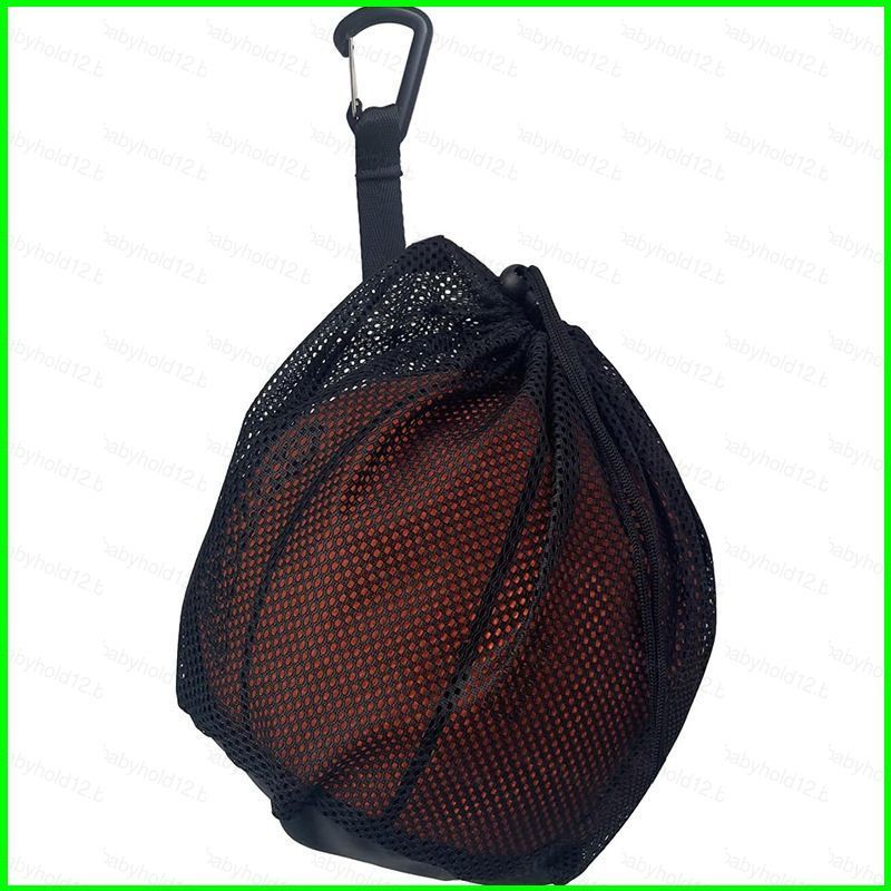BB12 Bolsa Portátil De Rede De Basquete , Futebol , Vôlei , De Malha Com Cordão E Gancho BB12