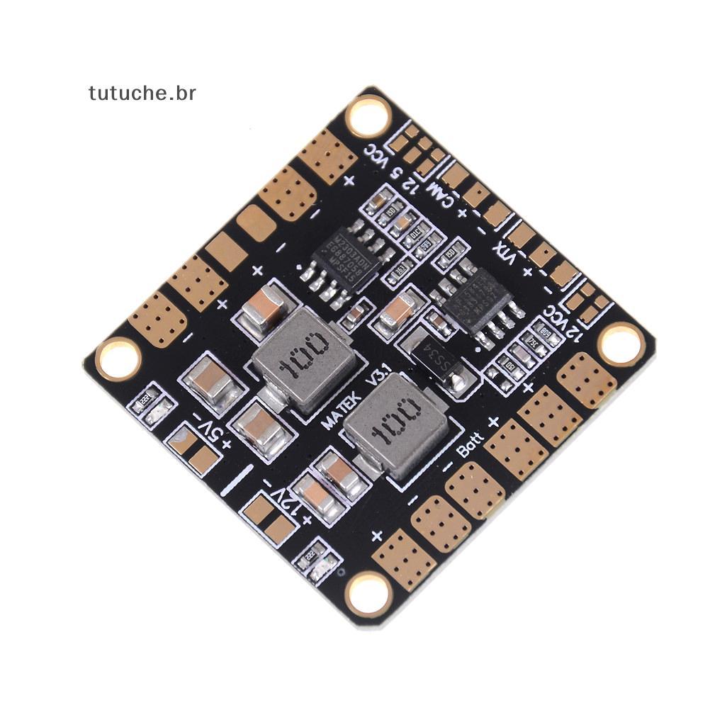 Placa De Distribuição De Energia TU Quadcopter Power Hub PDB Com BEC 5V E 12V Para FPV BR