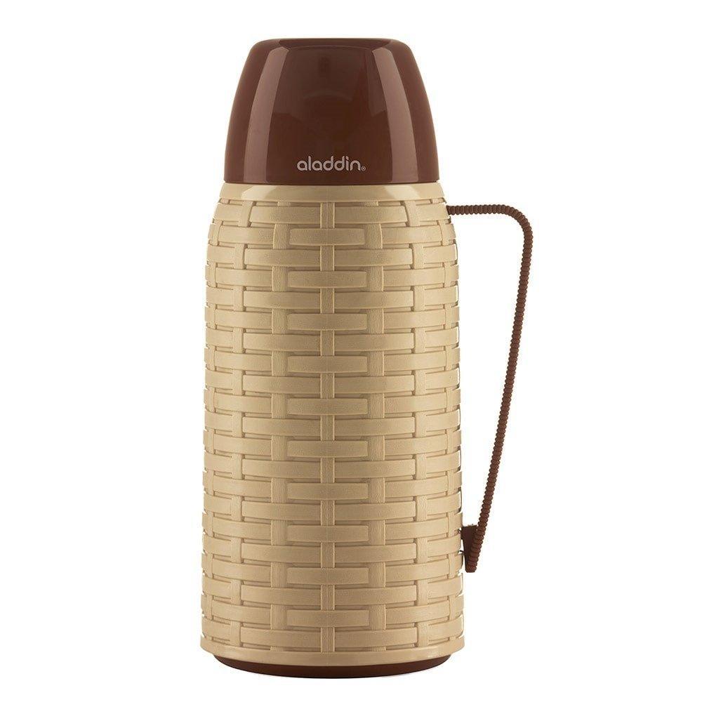 Garrafa Aladdin Rattan, 1 Litro, Marrom/Creme (sortida) · foto 2