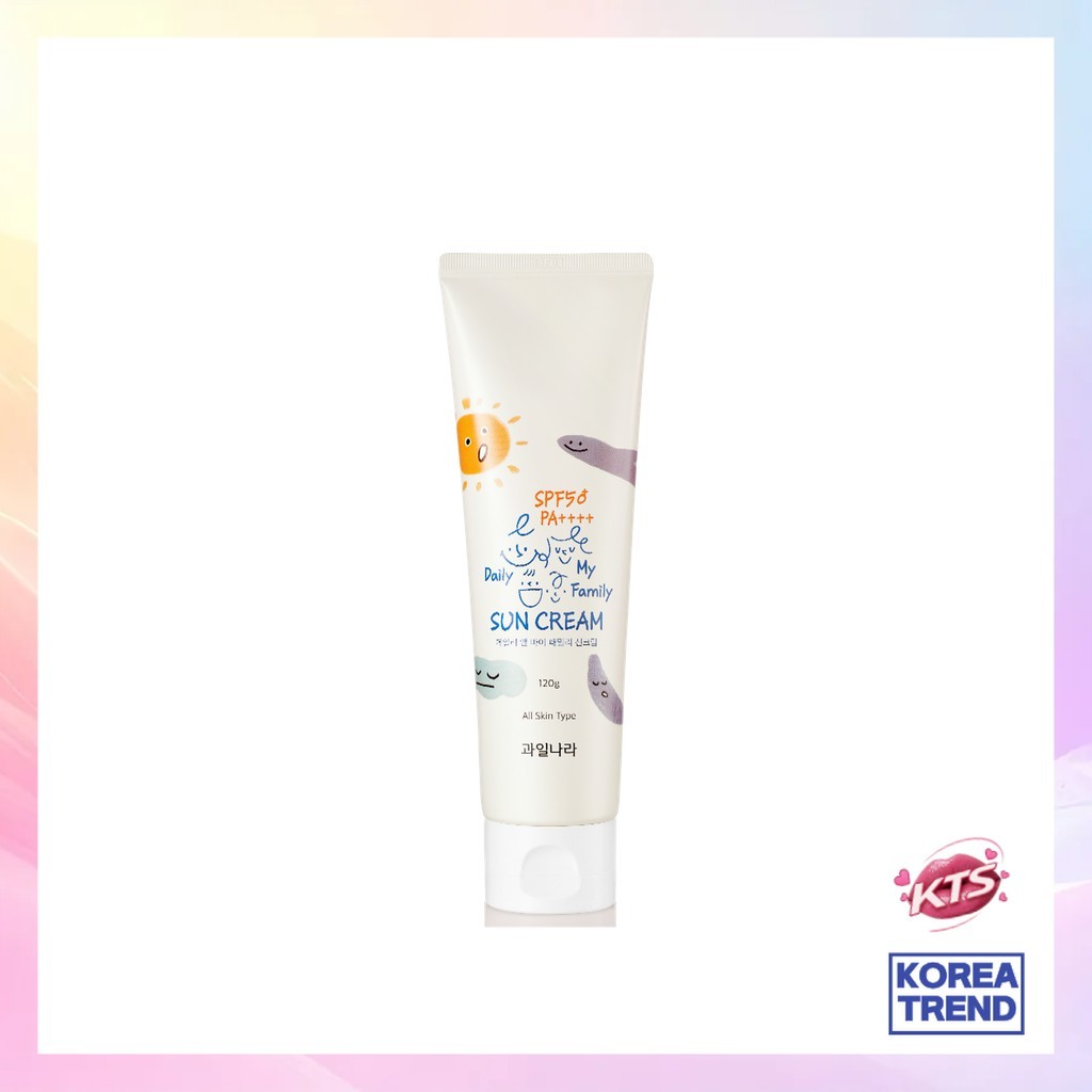 [Daiso] Creme Solar Diário E Família Fps50 +/Coreano/Cuidado UV 120g/1 Unidade Selecionado Pela K Trend Store
