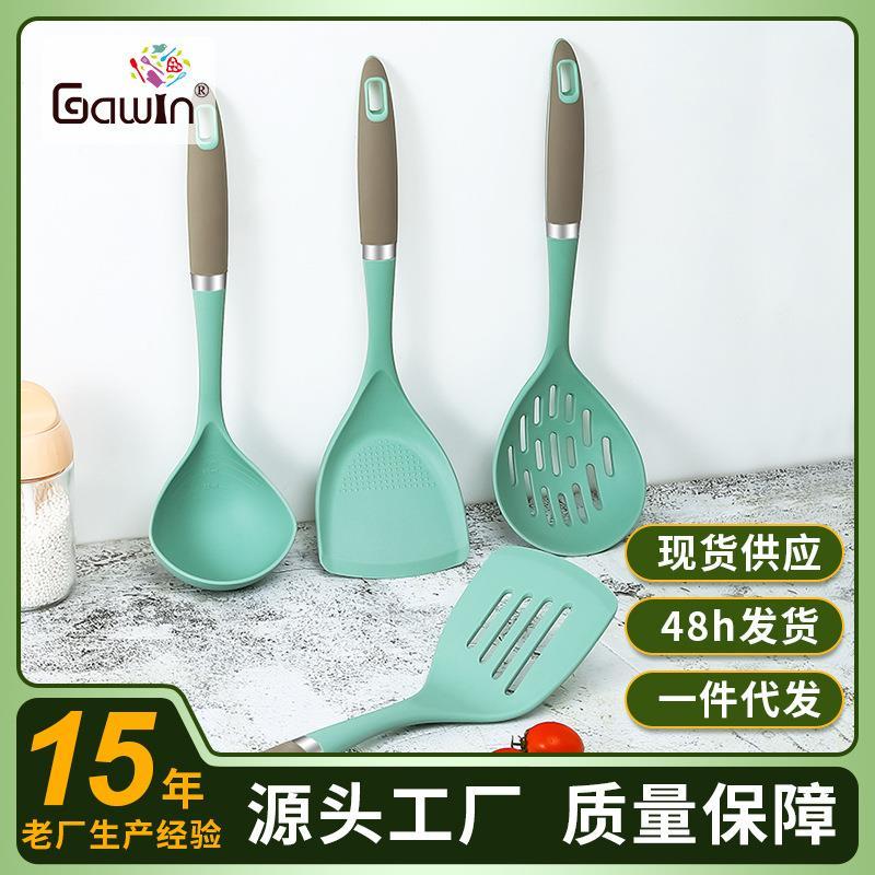 Espátula de Silicone para fritar, utensílios de cozinha, panela antiaderente, resistente à temperatura, espátula para fr