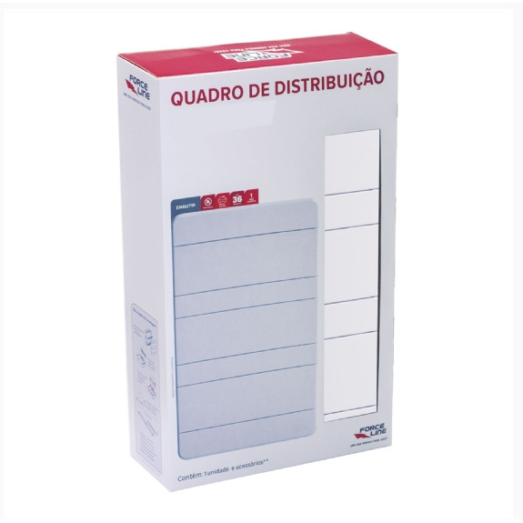 Quadro de Distribuição Embutir 36 DIN Forceline